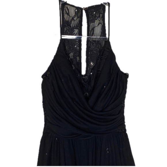 City Triangles Black High Low Sequin Dress Size 1 - Picture 5 of 16